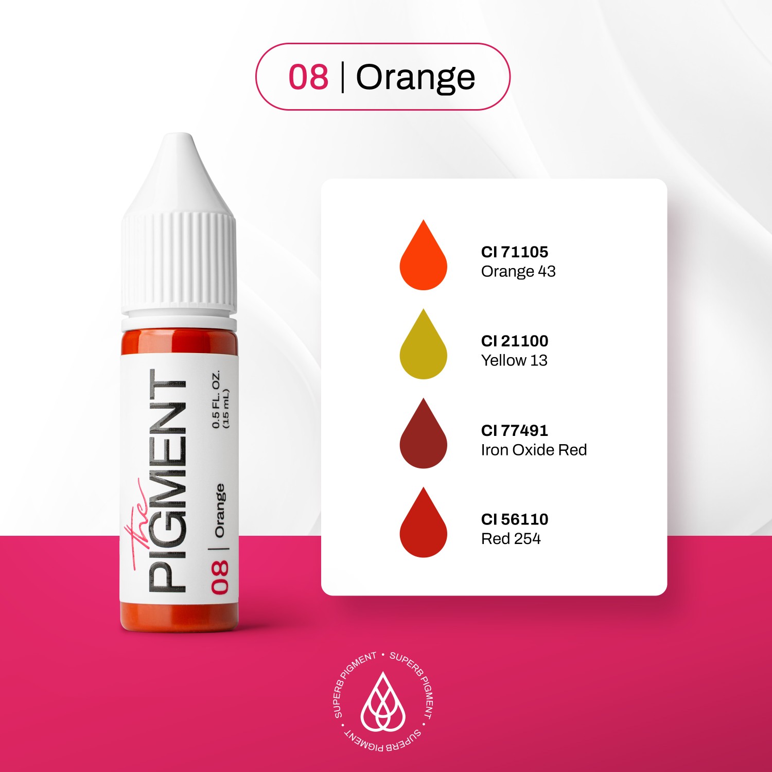 THE PIGMENT წარბის პიგმენტი  Orange 15 მლ.